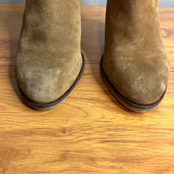 Dolce Vida DV8 Heel Ankle Boots Size 7 Booties Leopard Colorblock 3.5" Heel - Picture 3 of 9